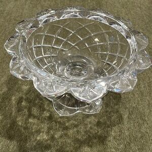Telefloral Crystal Pedestal Compote Dish